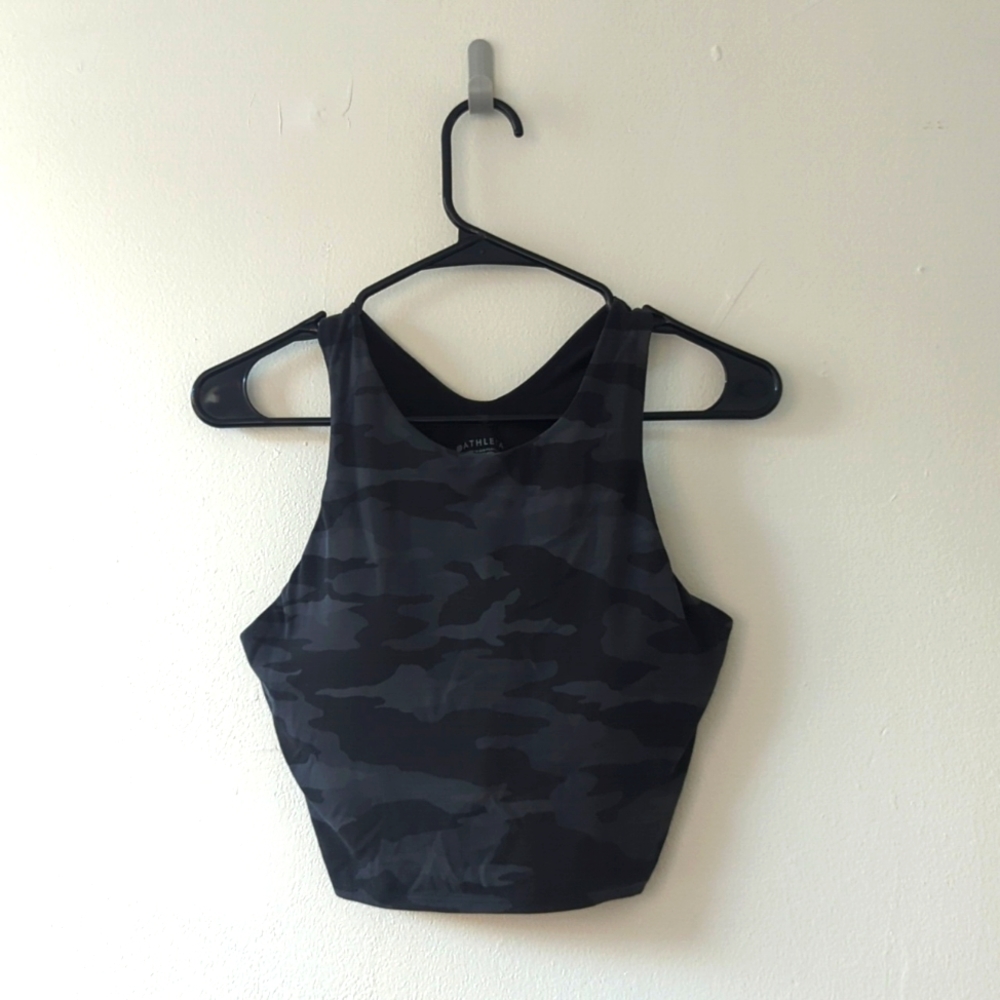 Athleta cropped tank sports bra